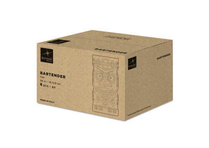 Bartender Tiki Cocktail Glass 580ml - Set 6