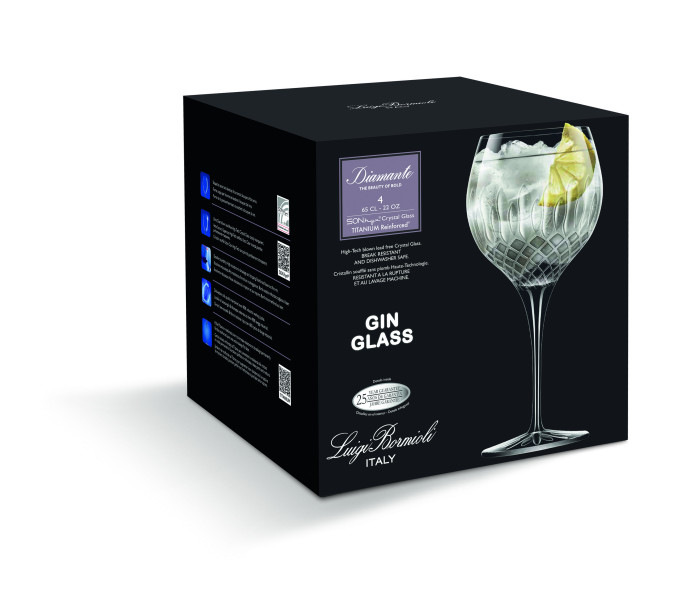 Diamante Gin Glass 650ml - Set of 4