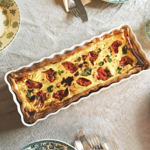 Slim Rectangular Tart Dish - Cedar