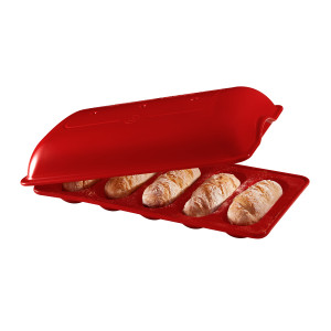 Mini-Baguettes Bread Baker - Burgundy