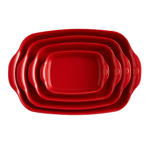 Large Rectangular Oven Dish - Burgundy