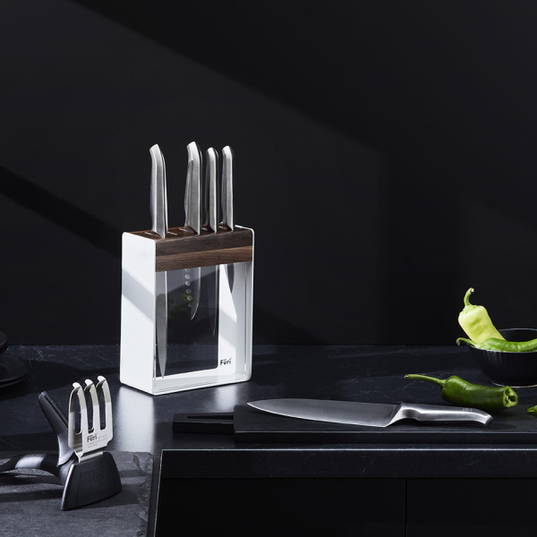 Pro Limited Edition White Knife Block Set 7 Piece - Clearance