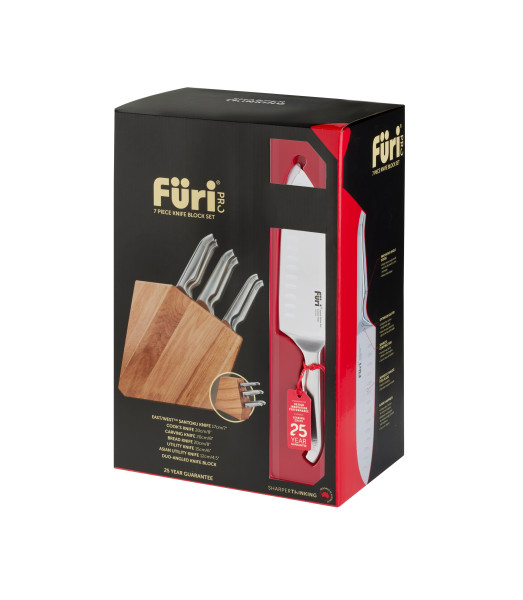 Pro Duo-Angled Knife Block Set 7 Piece
