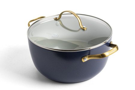 Padova Navy Blue Covered Casserole 24cm/4.7L
