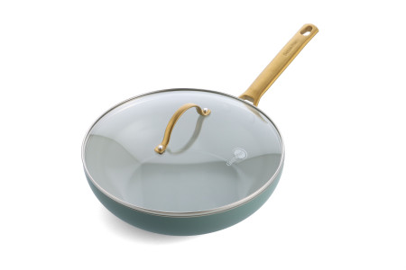 Padova Smokey Blue Covered Wok 28cm/3.7L