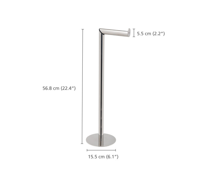 Luxe 2in1 Toilet Roll Stand