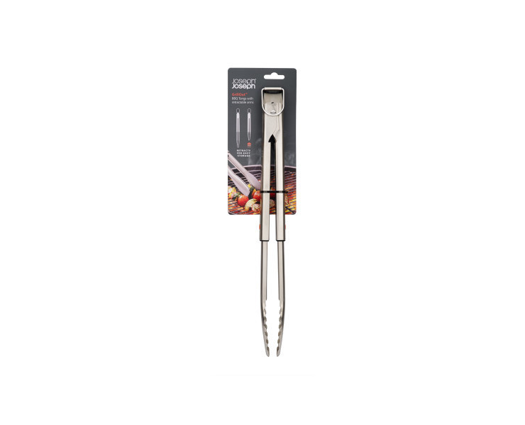 GrillOut BBQ Tongs with retractable arms