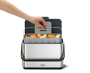 Collect 4L Stainless Steel Food Waste Caddy