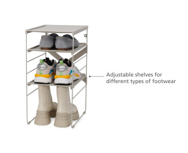 Level Plus Adjustable Shoe Rack - Single