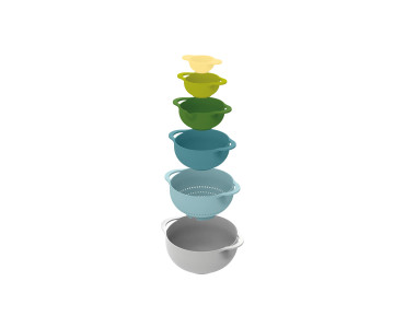 6pc Food Preparation Bowl Set (Opal)