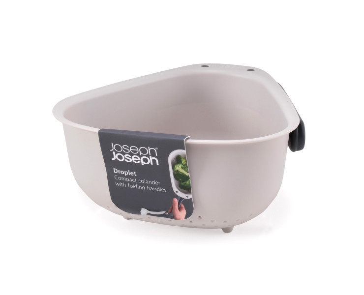 Droplet Compact Colander with folding handles