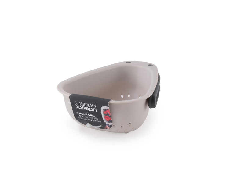 Droplet Mini Compact Colander with folding handles