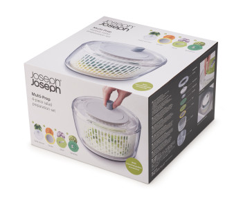 Multi-Prep 4-Piece Salad Preparation Set - Multicolour