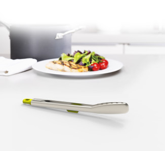 Elevate Steel Slimline Tongs - Green