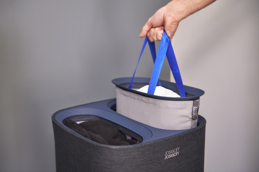 Tota 60L Laundry Separation Basket - Carbon Black