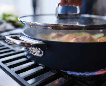 Space 28cm/3.8qt Non-Stick Induction Saute Pan & Lid