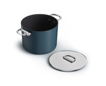 Space 25cm/8.5qt Non-Stick Induction Stock Pot & Lid