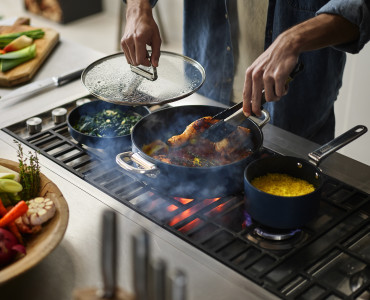 Space 28cm/5qt Non-Stick Induction Shallow Casserole & Lid
