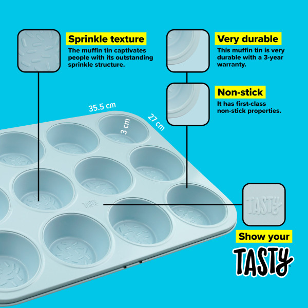 Tasty Muffin Pan 12 Cup - Clearance