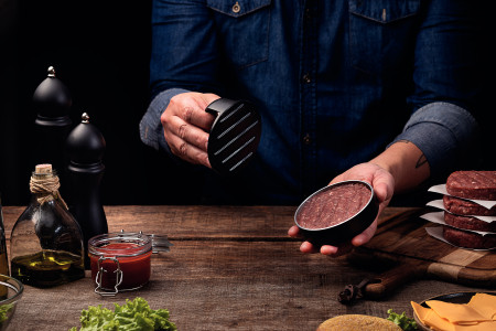 Churrasco Black Barbecue Hamburger Press