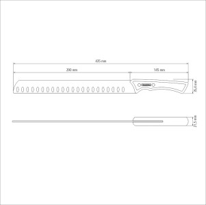 Churrasco Black Collection Brisket Slicer  12", 29cm