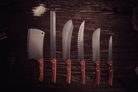Churrasco Black Collection Meat Knife,  8", 19cm