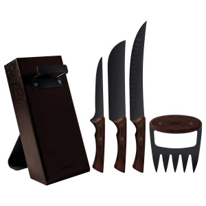Churrasco Black Barbecue Set 5 Piece
