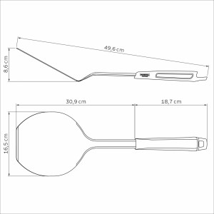 Pizza Spatula 49.6 x 16.5 x 8.6cm