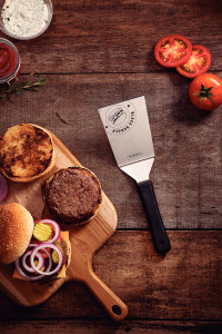 Churrasco Black Barbecue Burger Spatula  6", 15cm
