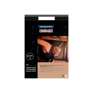 Churrasco Black Barbecue Cutting Board 43x30cm