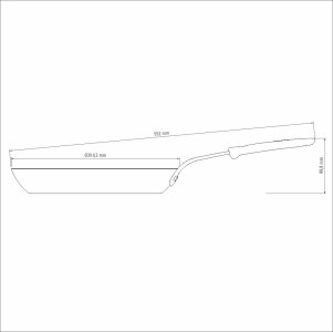 Professional Induction Iron Skillet Frying Pan 30cm