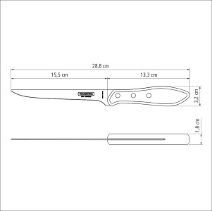 Polywood Churrasco Fillet/Boning Knife 6" 16cm