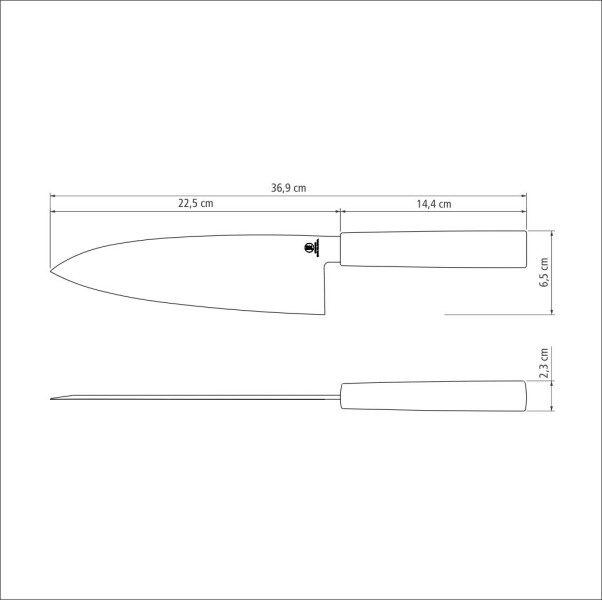 Sushi Deba Knife 8" 22.5cm