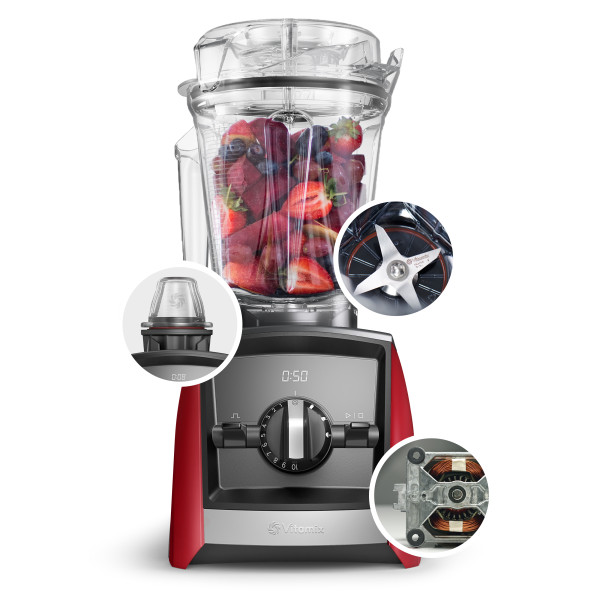 ASCENT® Series A2500i High-Performance Blender - Red - Clearance