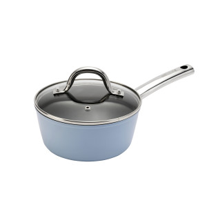 Easycook Blue Saucepan 18cm with glass lid