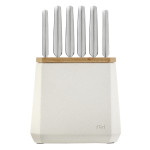 Stone Knife Block Snow Terrazzo Set 7 Piece