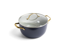 Padova Navy Blue Covered Casserole 24cm/4.7L