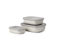Cirqula Rectangle Small Set 3-Piece Nordic White