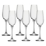 Set 6 Amber Flute 200ml