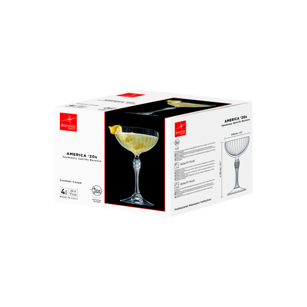 America 20's Coupe 220ml - Set 4