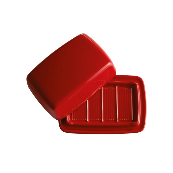 Butter Dish - Burgundy