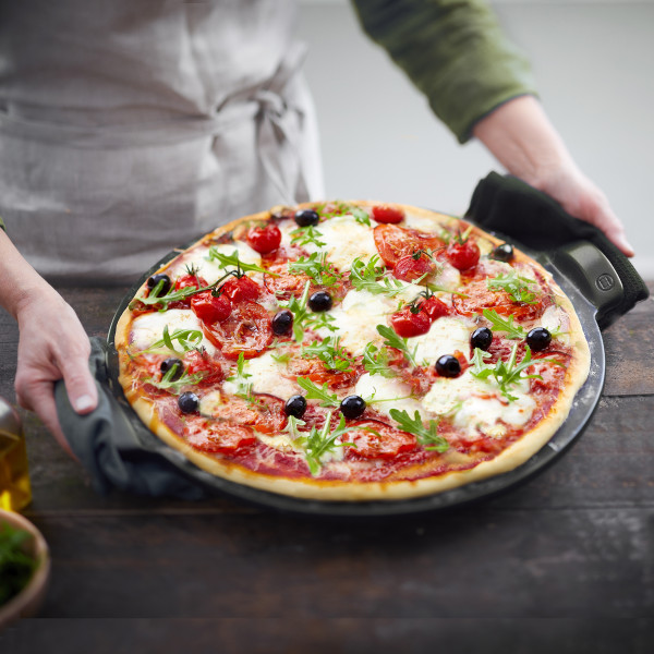 Smooth Pizza Stone - Charcoal