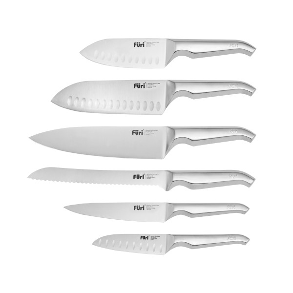 Stone Knife Block Snow Terrazzo Set 7 Piece