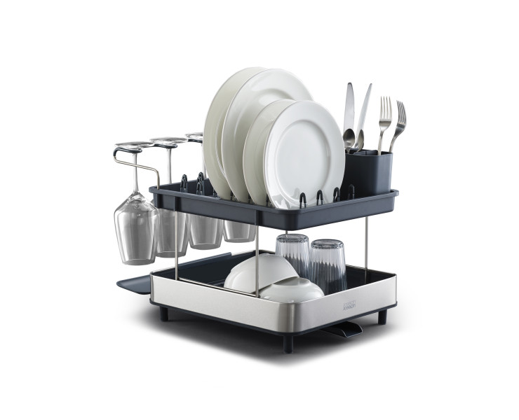 Steel 2-Tier Dish Rack - Clearance
