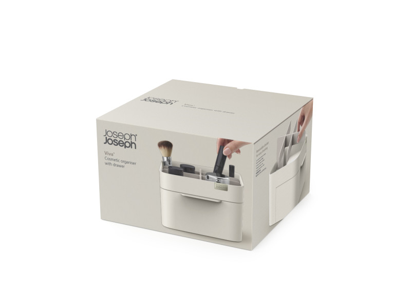 Viva Cosmetic Organiser with Drawer - Shell