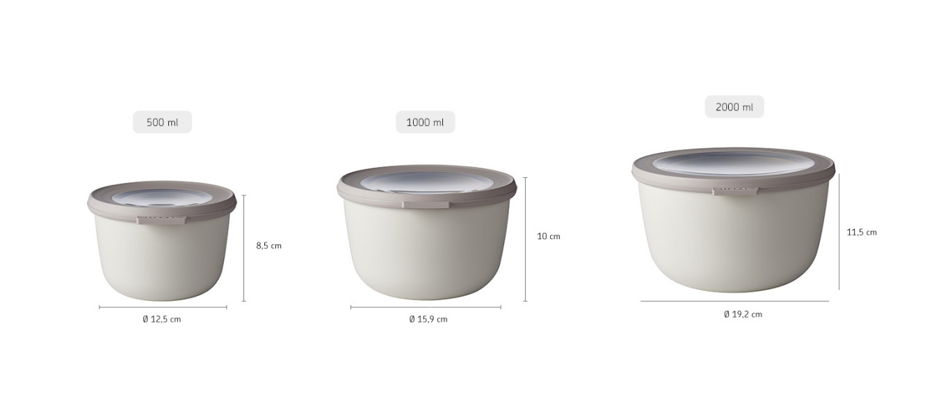 Cirqula Round Large Set 3 Piece Nordic White