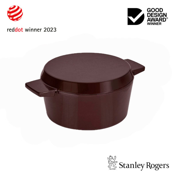 Cast Iron French Oven Bordeaux 24cm - Clearance