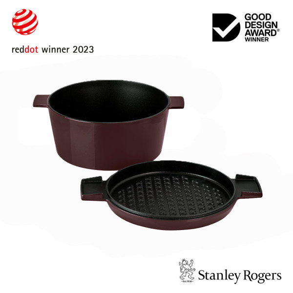 Cast Iron French Oven Bordeaux 24cm - Clearance