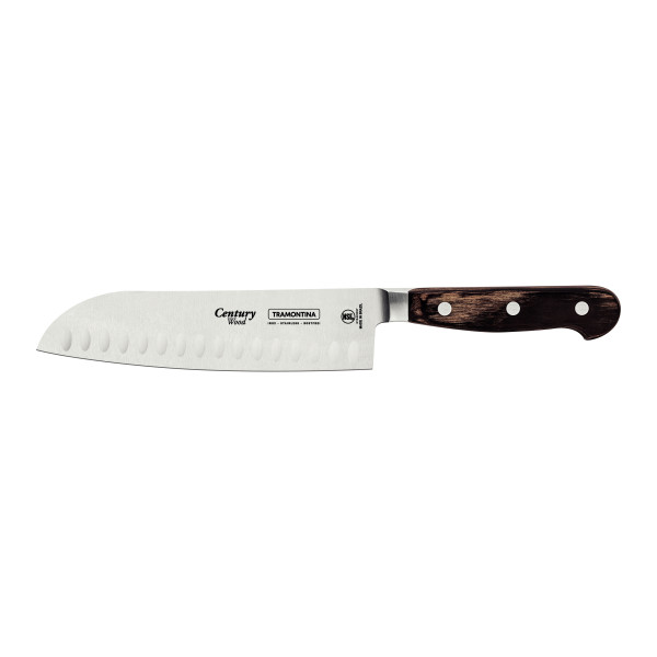 Century Wood Santoku Knife 7", 18cm