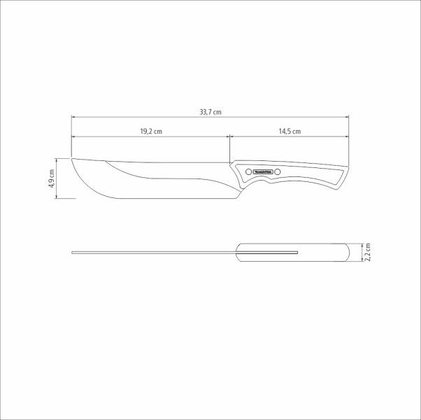 Churrasco Black Collection Meat Knife,  8", 19cm